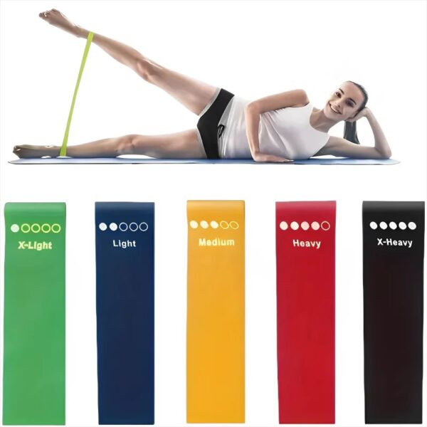 5Pcs Elastic Resistance Bands Fitness Set Rubber Loop Strength Training Workout Expander Yoga Gym Equipment Elastic Portable Pilates