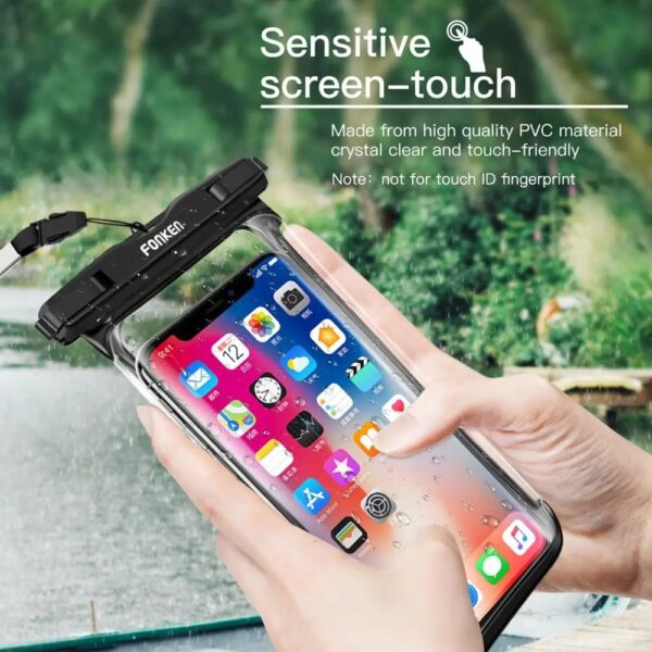 FONKEN Full View Waterproof Case for Phone Underwater Snow Rainforest Transparent Dry Bag Swimming Pouch Big Mobile Phone Covers - Image 2