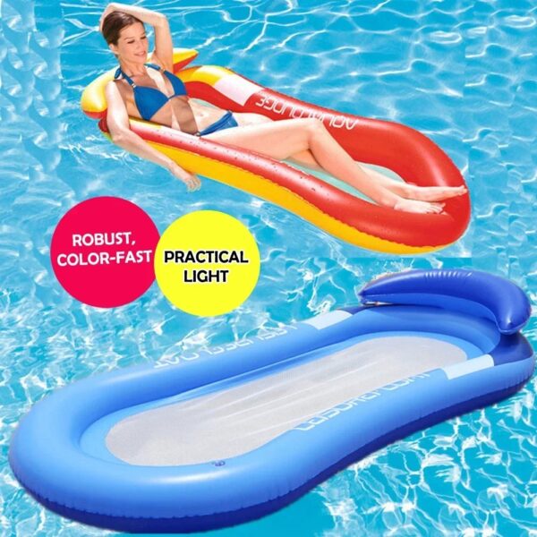 Inflatable Women Air Mattress Water Hammock Swimming Ring Kids Big Float Toy Swim Tube Chair Pool Floats Accessories - Image 2