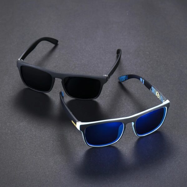 2pcs Square Polarized Sunglasses Anti Glare Sun Shades For Summer Party Vacation Travel Driving Fishing - Image 3