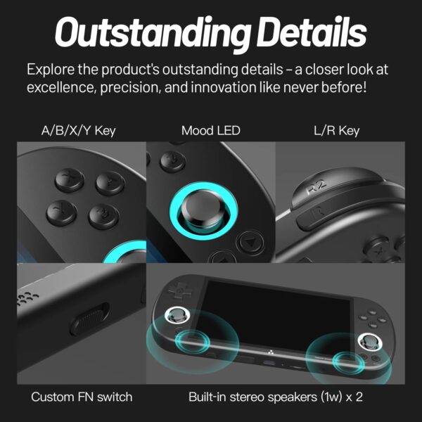 Trimui Smart Pro Handheld Game Console 4.96''IPS Screen Linux System Joystick RGB Lighting Smartpro Retro Video Game Player Gift - Image 3