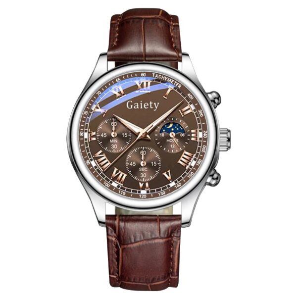 GAIETY High Quality Men's Luxury Belt Fashion Quartz Watch Men Round Business Student Sport Waterproof Glow Clock - Image 6