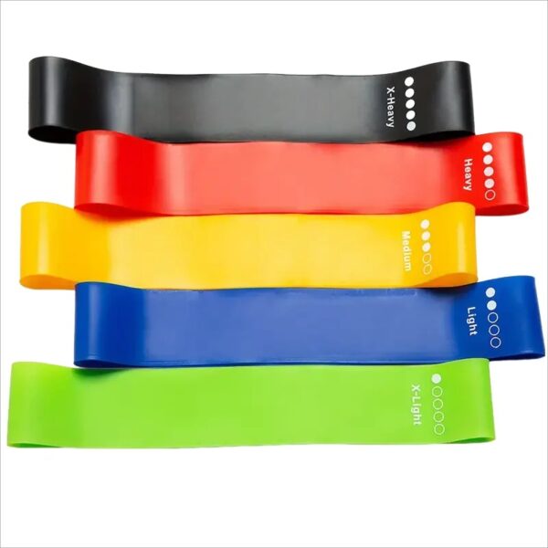5Pcs Elastic Resistance Bands Fitness Set Rubber Loop Strength Training Workout Expander Yoga Gym Equipment Elastic Portable Pilates - Image 5