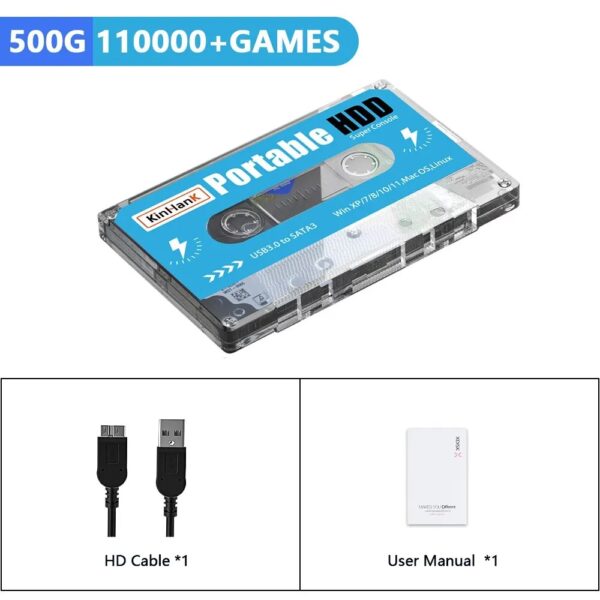 KINHANK Super Console 500G Gaming HDD 100000 Video Games 70 Emulators For DC/MAME/SS/NAOMI/PS2/PS1 Plug and Play Batocera OS - Image 6