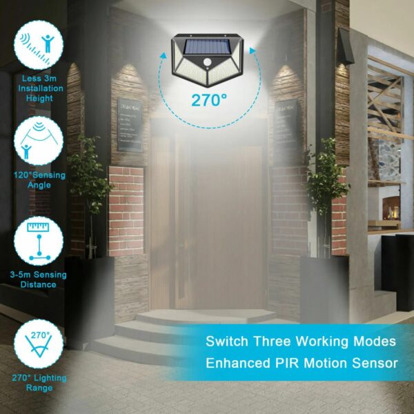 Solar Led Lights Outdoor Waterproof Wall Light Decorative Wall Mirrors Lights Garden House Home Decoration Luxury Home Decor - Image 2