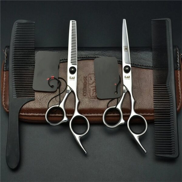 6 , 6.5 inch Japanese Steel Professional Hair Scissors Thinning Barber Cutting Hair Shears Salon Hairdressing Styling Tools