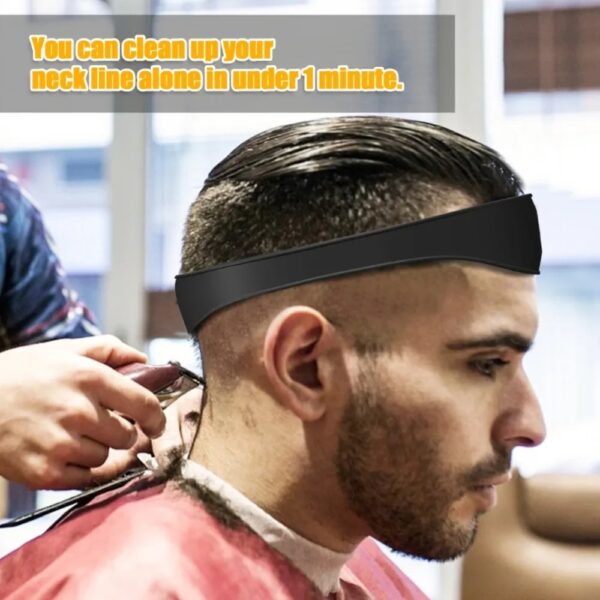 DIY Home Hair Trimming Haircuts Curved Headband Silicone Neckline Shaving Template Hair Cutting Guide Barber Hair Styling Tools - Image 2