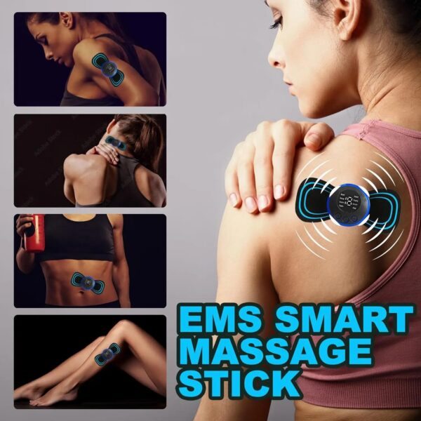 EMS Neck Massager Electric Cervical Vertebra Massage Patch for Relieve Relax Muscle Fatigue Relaxation Portable Neck Stretcher - Image 2