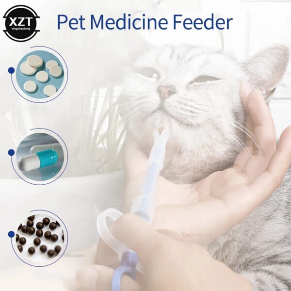 1pcs Pet Syringe Cat Tablet Pill Gun Pill Pusher Medicine Buffalo Milk Syringe Dog Cat Tube Feeder Tool Dog Accessories - Image 2