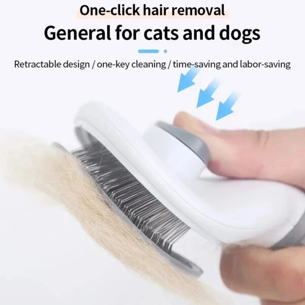 Self-cleaning Pet Hair Remove Comb Cat Slicker Brush Pet Hair Removal Comb For Cats Grooming Brushes Dog Combs Cat Accessories - Image 2