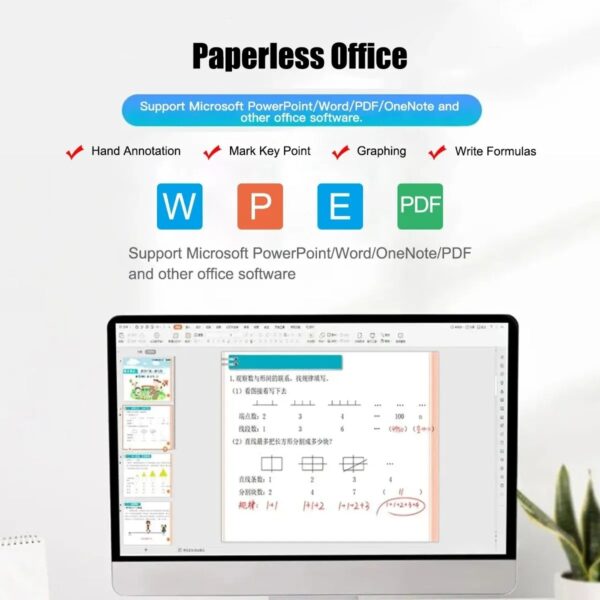 10x6 Inch Professional Graphics Drawing Tablet 12 Express Keys with for Windows Mac for Painting Designing Online Course - Image 3