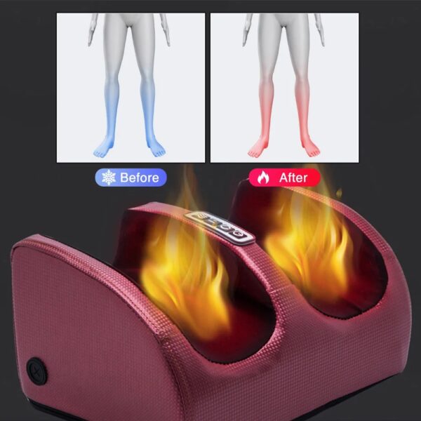 Electric Foot Massager Heating Therapy Hot Compression Shiatsu Kneading Roller Muscle Relaxation Pain Relief Foot Spa Machine - Image 3