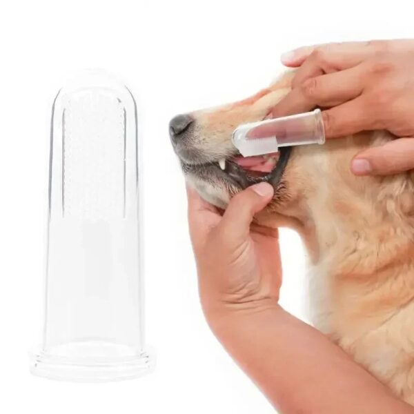 Pet Toothbrush Food Grade Silicone Finger Toothbrush Bad Breath Care Tools Dog Cat Cleaning Brush cepillo de dientes para perro