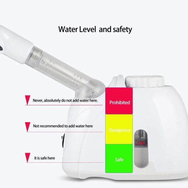 Facial Steamer Hydrating and Moisturizing Adjustable Nozzle for Unclogs Pores Deep Hydration & Cleansing Face Skin Care at Home - Image 4