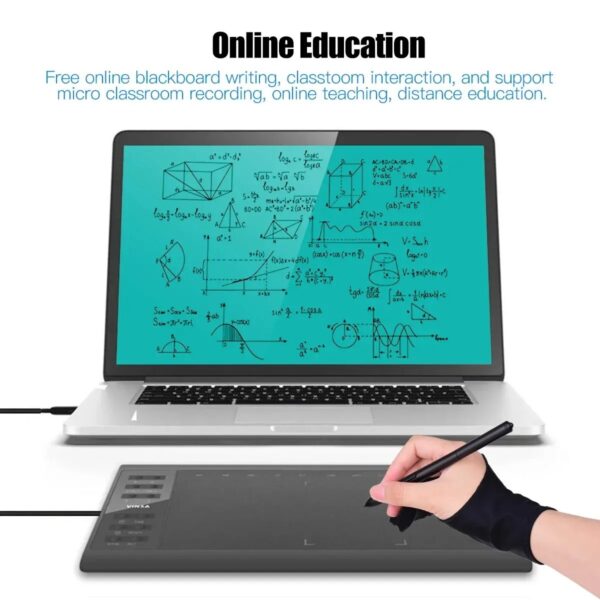 10x6 Inch Professional Graphics Drawing Tablet 12 Express Keys with for Windows Mac for Painting Designing Online Course - Image 5