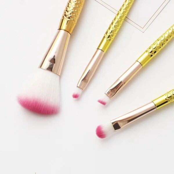 4 Set Makeup Brushes Set Cosmetic Powder Eye Shadow Foundation Blush Brush Soft Beauty Make Up Tool Maquiagem 6 Color Gradient - Image 4