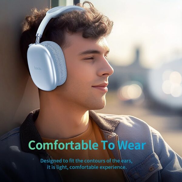 HOCO W35 Air Upgrade Wireless Bluetooth 5.3 Music Headphone Mic HiFi Audio Headset Stereo Sound Sport Earphones 40MM Driver 45H - Image 5
