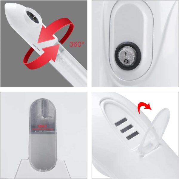 Facial Steamer Hydrating and Moisturizing Adjustable Nozzle for Unclogs Pores Deep Hydration & Cleansing Face Skin Care at Home - Image 5