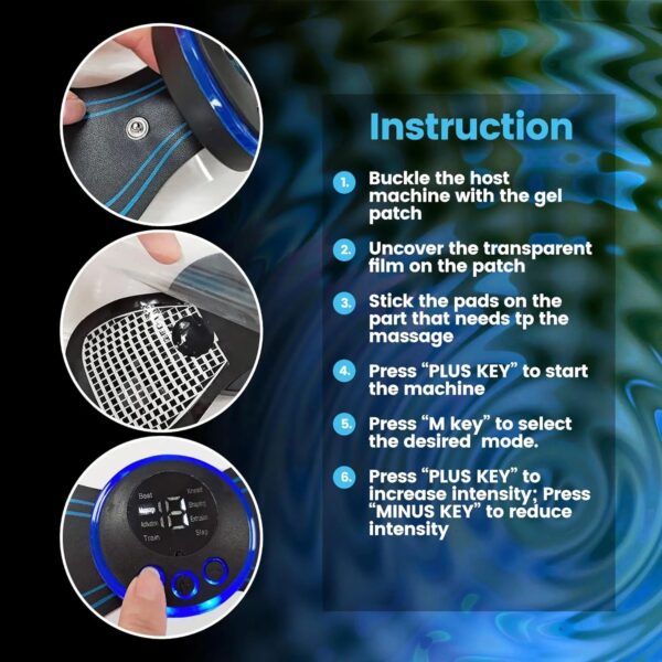 EMS Neck Massager Electric Cervical Vertebra Massage Patch for Relieve Relax Muscle Fatigue Relaxation Portable Neck Stretcher - Image 5