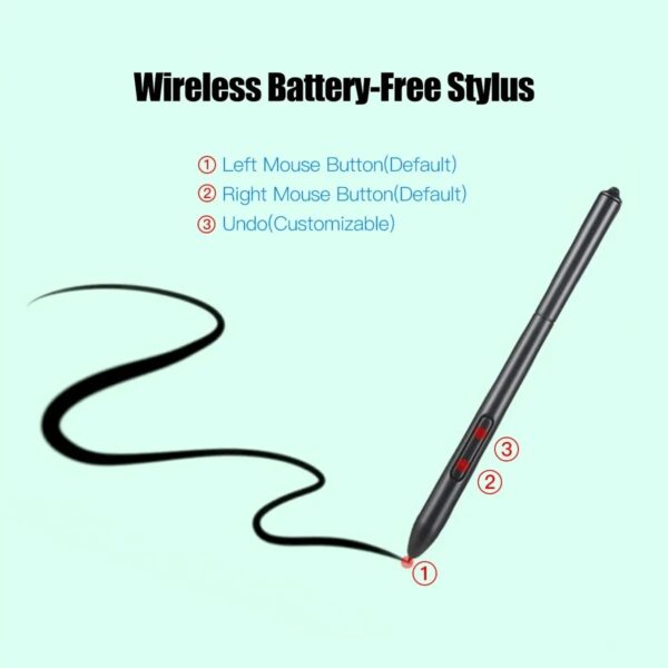10x6 Inch Professional Graphics Drawing Tablet 12 Express Keys with for Windows Mac for Painting Designing Online Course - Image 6