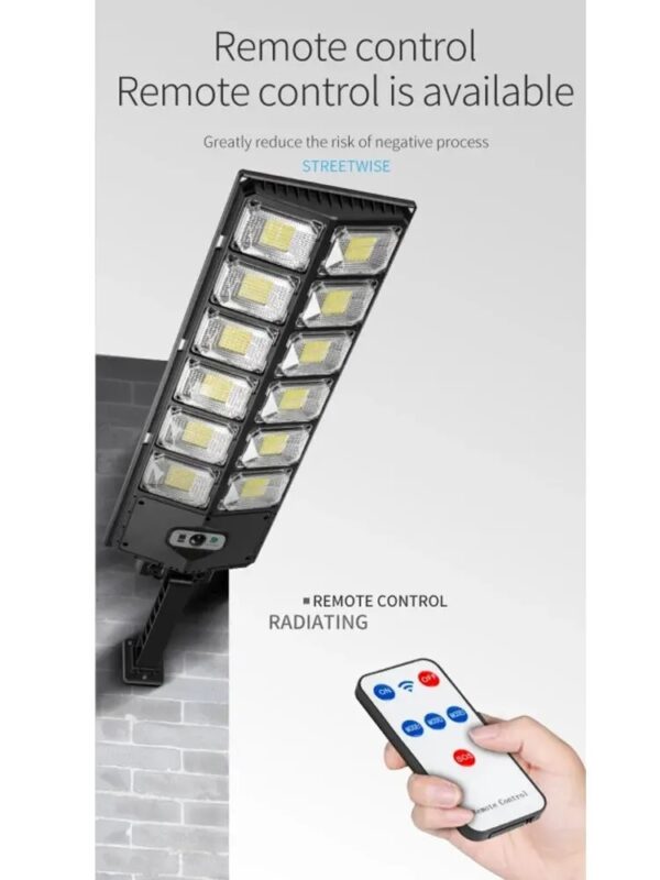 Outdoor Solar LED Lights Waterproof 8000 Lm Super Bright Wall Lamp With Motion Sensor Remote Control Garden Street Light - Image 5