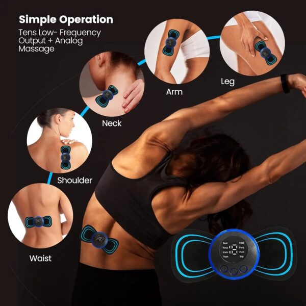 EMS Neck Massager Electric Cervical Vertebra Massage Patch for Relieve Relax Muscle Fatigue Relaxation Portable Neck Stretcher - Image 6