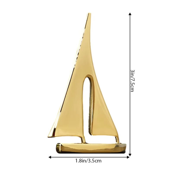 Creative Zinc Alloy Sailboat Decoration Home Decor Living Room Home Desktop Ornaments Modern Home Decoration Accessories - Image 2