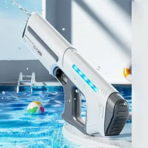 Children Fully Automatic Water Gun Storage Gun Large Capacity Electric Water Absorbing Toy Gun Summer Outdoor Water Toy