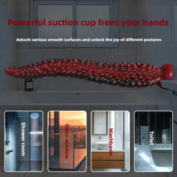 New Alien Tentacle Anal Plug Long Thick Dildo Spiral Silicone Large Butt Plug Suction Cup Anal Toy Dilator Adult Toy Men Women