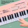 5 37 Keys Electronic Piano Keyboards with Microphone Rechargeable Education Toys Musical Instrument