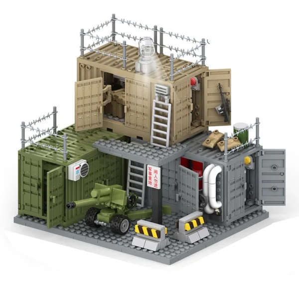 WW2 Army Military Building Blocks Set Soldiers SWAT Police Weapon Cannon Base Model Bricks Kids Educational Toys
