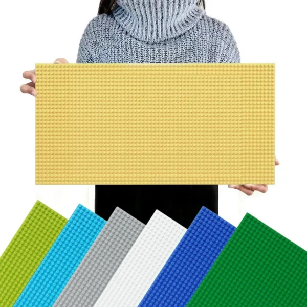 32x64 Building Block Wall Panel DIY Brick Baseplate Compatible with Major Brands Kids Room Decor Gift