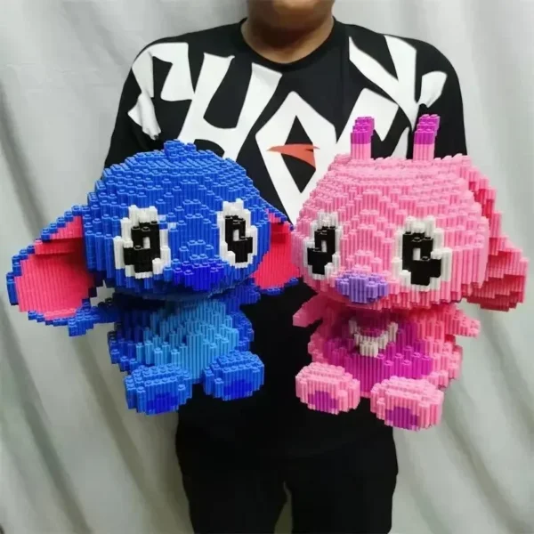 Large Stitch Building Block Toy 30cm DIY 3D Puzzle Assembly Kids Gift Desktop Decoration