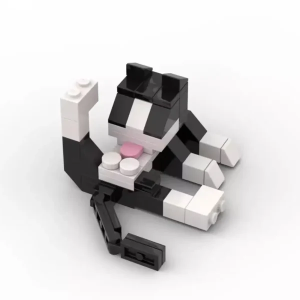 Funny Licking Butt Cat Building Block Set Compatible with Lego Creative Gift Toy