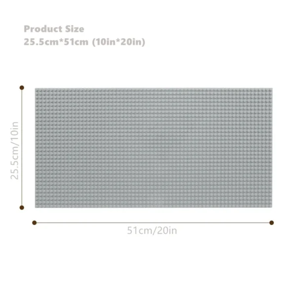 32x64 Building Block Wall Panel DIY Brick Baseplate Compatible with Major Brands Kids Room Decor Gift