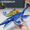 Jurassic World Mosasaurus Attack Ship Building Blocks Dinosaur Toy Escape Canglong Bricks Gift for Kids