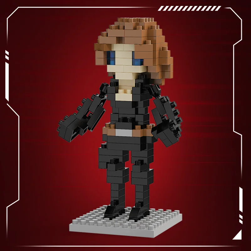 Superhero Black Widow Cartoon Character Building Blocks Toy Set for Kids Creative Gift Collection