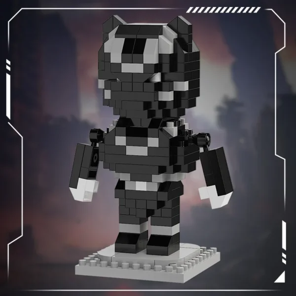 Superhero Black Panther Cartoon Character Building Blocks Toy Set for Kids Creative Gift Collection