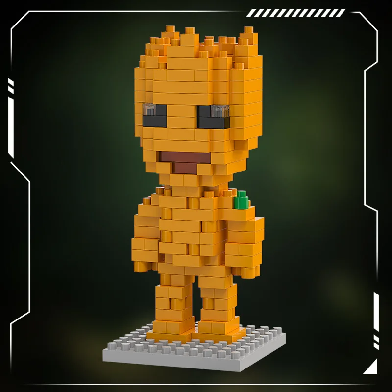 Superhero Groot Cartoon Character Building Blocks Toy Set for Kids Creative Gift Collection