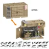 WW2 Army Military Building Blocks Set Soldiers SWAT Police Weapon Cannon Base Model Bricks Kids Educational Toys
