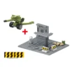 WW2 Army Military Building Blocks Set Soldiers SWAT Police Weapon Cannon Base Model Bricks Kids Educational Toys