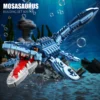 1 805 PCS Blue Dinosaur Building Blocks Toys Model Mosasaurus Dinosaur Assemble Puzzle Bricks Toy Sets
