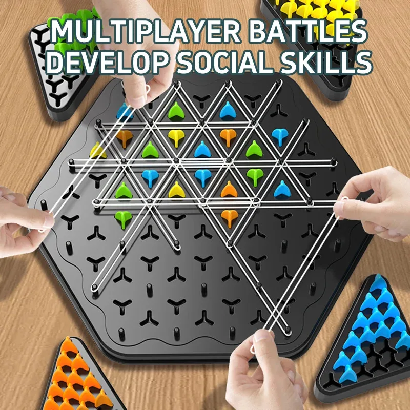 Triangle Chess Splendor Duel Board Game Strategy Game for Kids and Adults Fun Family Game Logic Chess Track Tables Game Toys