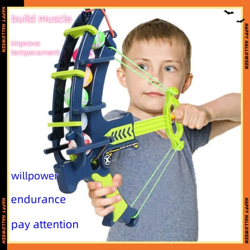 Catapult Sticky Ball Bow & Arrow Target, Parent-Child Interactive Throwing & Shooting Dart Board Game Toy