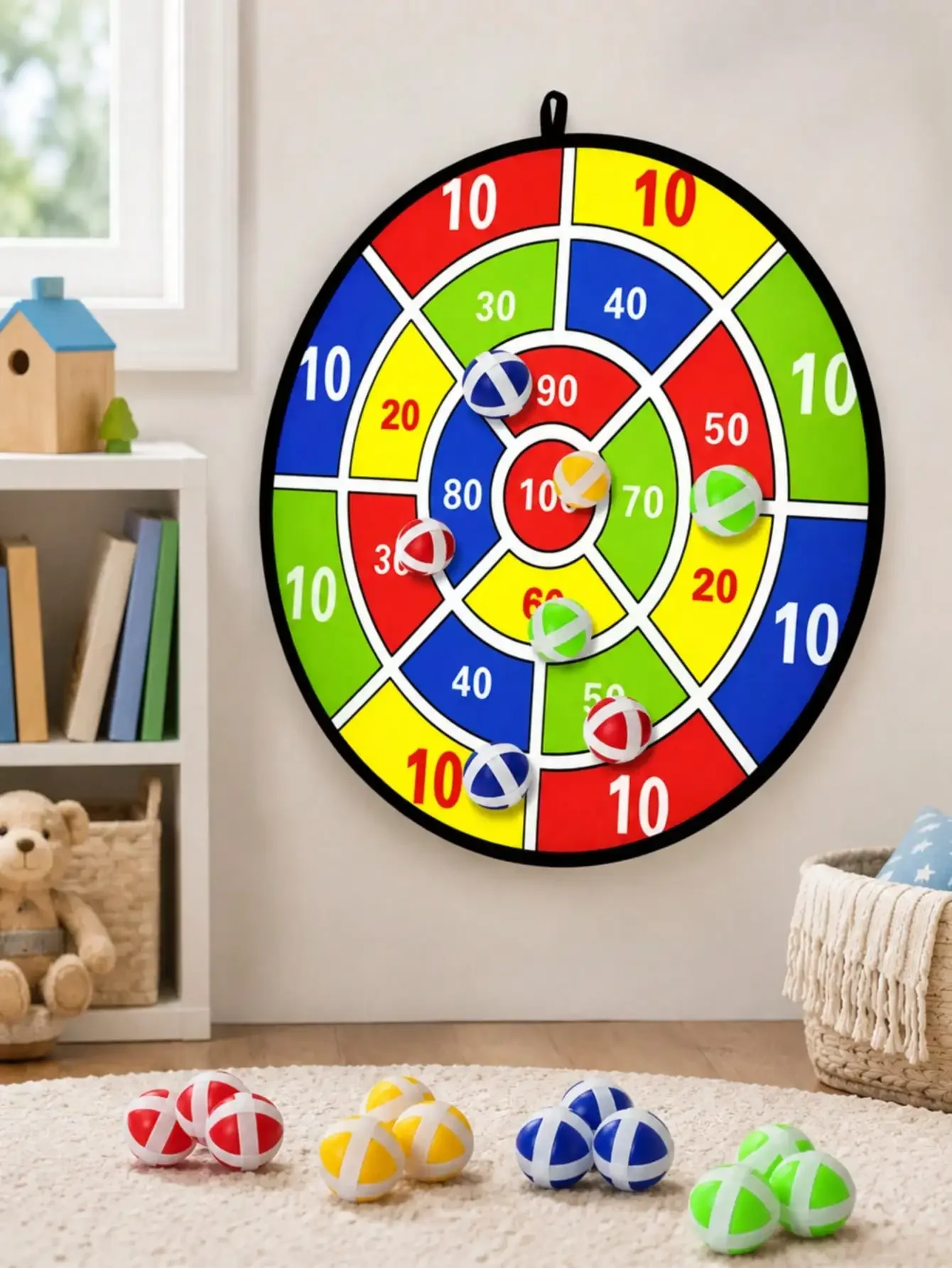 6pcs/12pcs Sticky Ball Dart Board Set Indoor & Outdoor Toy set for kids