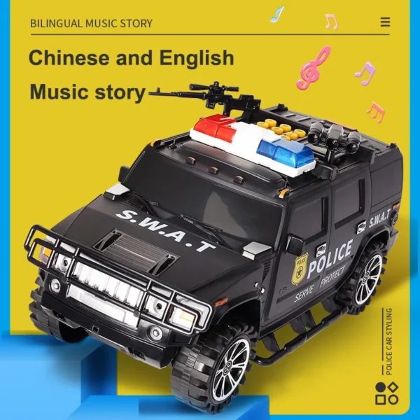 2 Money Transport Truck Piggy Bank Toy with Fingerprint & Password Lock for Kids