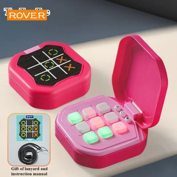 2 Tic-Tac-Toe Board Board Multifunctional Electronic Games Montessori Puzzle Table Game Chess Chess Set Portable For Adults Kids