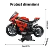 2 1:5 Technical Racing Motorcycle Building Blocks Set 2024Pcs DIY Motorbike Model Toy