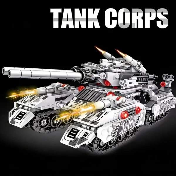 2026 Military Vehicle Tank 8 in 1 Airplane Truck Model Building Blocks DIY Bricks Kids Educational Construction Toys