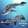 Remote control simulation of Canglong model water splashing and swaying in the water , outdoor toys in the swimming pool